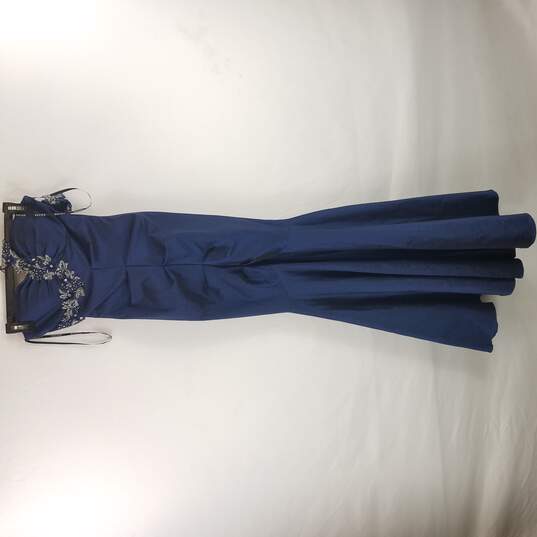 Xscape Women Blue Sleeveless Dress S NWT image number 1