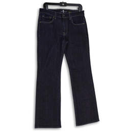 Womens Blue Denim Medium Wash 5-Pocket Design Bootcut Jeans Size 31