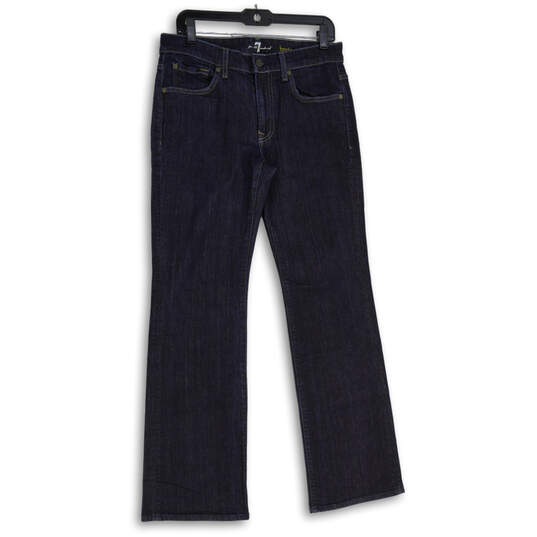 Womens Blue Denim Medium Wash 5-Pocket Design Bootcut Jeans Size 31 image number 1