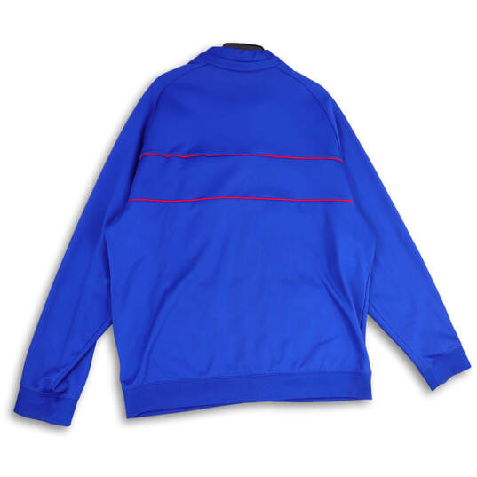 Mens Blue Chicago Cubs Logo Full-Zip Activewear Track Jacket Size XXL image number 2