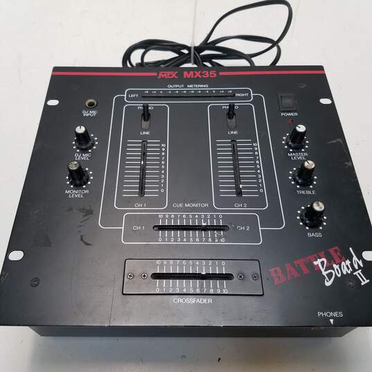 MTX MX35 Battle Board II DJ Mixer image number 1