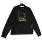 NWT Womens Black Gold Long Sleeve Pockets Pullover Hoodie Size 2X image number 1
