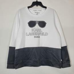 Karl Lagerfeld Women Black/White Sweatshirt S