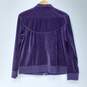 Women's Purple Zip Up Jacket Size M image number 2