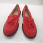 Ann Taylor Jubilee Red Suede Loafers Women's Size 7.5M image number 3