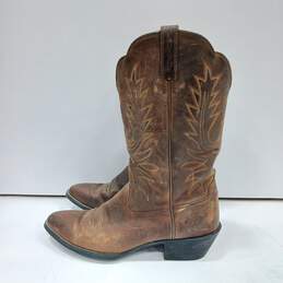 Men's Brown Leather Ariat Boots Size 8B