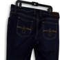 Womens Blue Medium Wash Pockets Regular Fit Denim Bootcut Jeans Size 16W image number 4