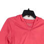 Womens Pink Long Sleeve Hooded Pullover Activewear T-Shirt Size Medium image number 3