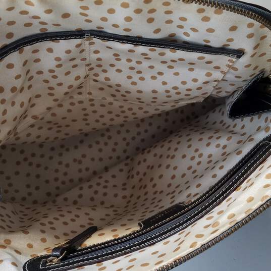 Buy the Kate Spade Bowler Gray Patent Leather Dome Medium Satchel