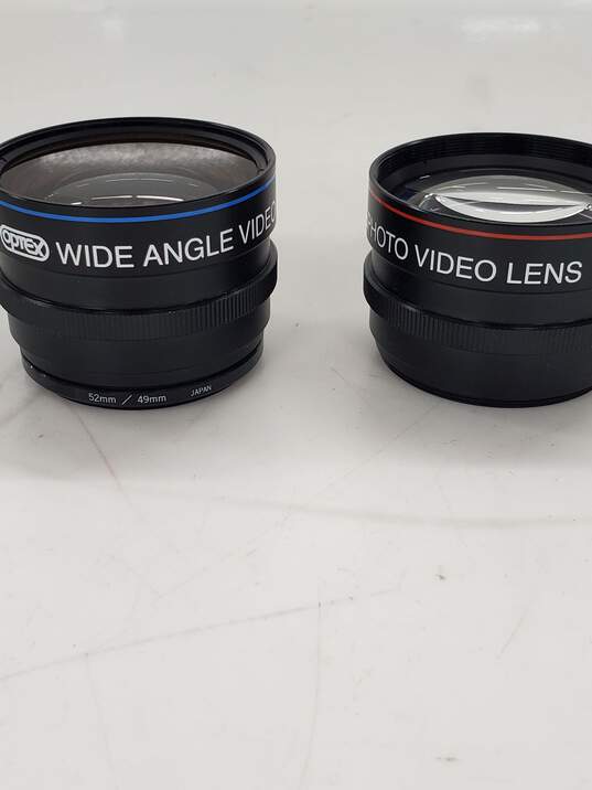Optex Telephoto and Wide Angle Video Lenses 52mm / 49mm - Untested image number 1
