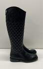 Vince Camuto Quilted Leather Faya Riding Boots Black 7 image number 1