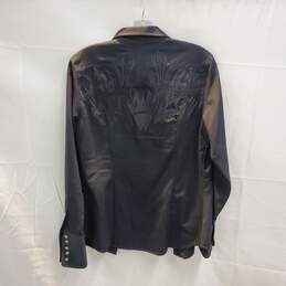 Roper Western Wear Black Embroidered Shirt Size M alternative image
