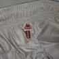 Kappa White Stretch Side Snap Button Track Pants Adult Size M image number 3