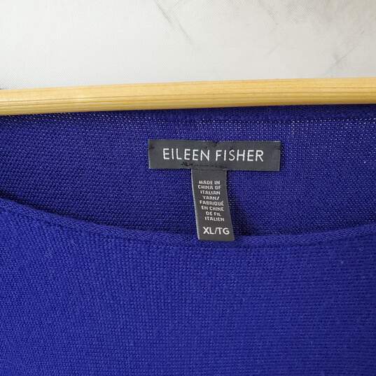 Eileen Fisher Purple Blue Sweater Long Sleeve in Size XL image number 2