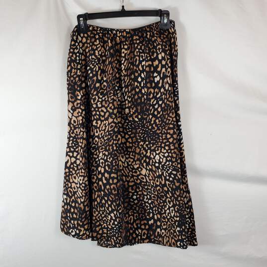 Laundry By Shelli Segal Women Leopard Skirt M image number 2