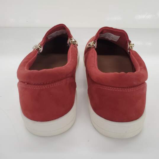 Just Fab Courtlyn Women's Suede Red  Sneakers  Size 9.5 image number 3