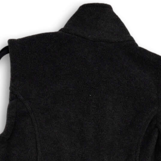 NWT Womens Gray Sleeveless Mock Neck Pockets Full-Zip Vest Size M image number 4