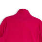 Womens Pink Fleece Mock Neck Long Sleeve Full-Zip Jacket Size XL image number 4