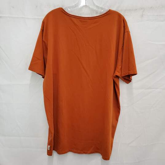 Scotch & Soda WM's Organic Cotton Burnt Amber T-Shirt Blouse Size XXL image number 2