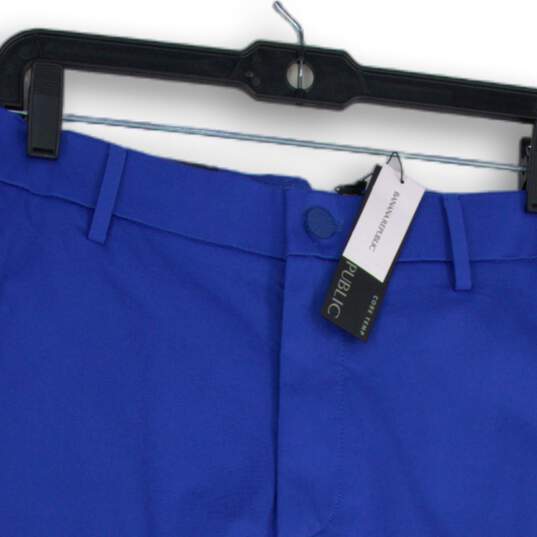 NWT Banana Republic Mens Blue Core Temp Flat Front Chino Shorts Size 38 image number 3