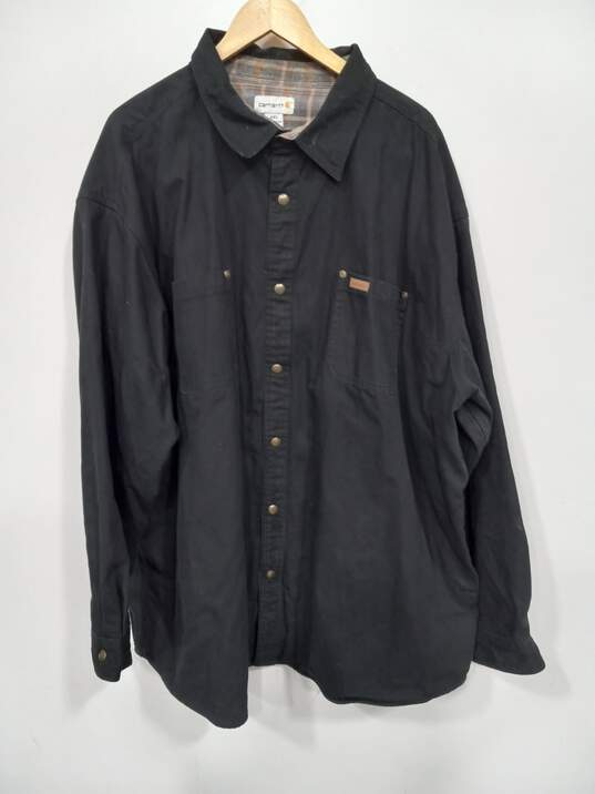 Carhartt Button Up Cotton Jacket Size 4XL image number 1