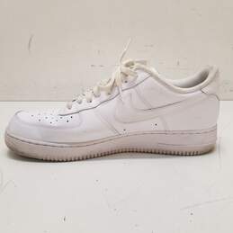 Nike Air Force 1 Low '07 Triple White Casual Shoes Men's Size 14 alternative image