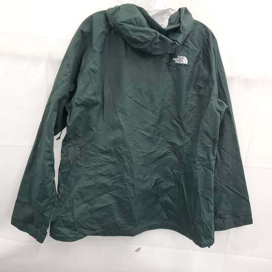 The North Face Antora Sage Green Packable Rain Jacket Women's Size XL image number 2