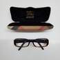 AUTHENTICATED BURBERRY B2056-3133 TORTOISE WOOD RECTANGULAR OPTICAL EYEWEAR FRAMES ONLY W/ CASE image number 1