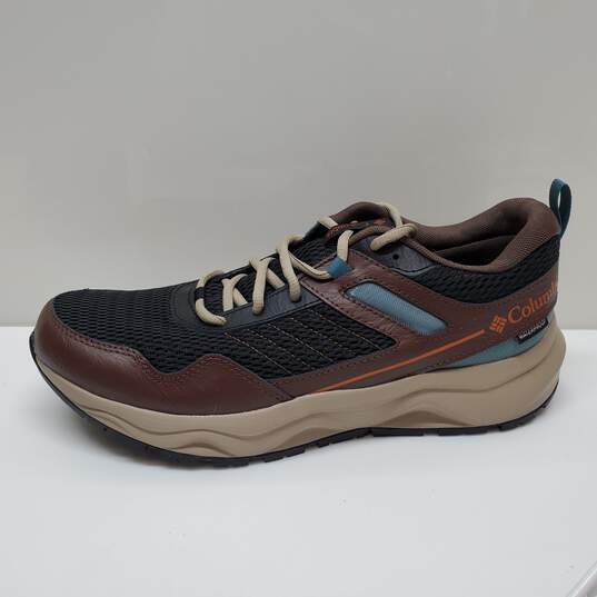 Columbia Mens Plateau Waterproof Hiking Shoes Size 10.5 Bison Brown Warm Copper image number 2