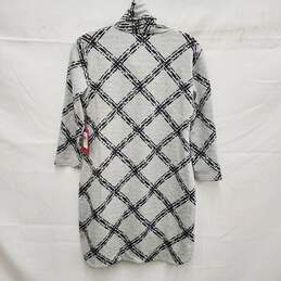 NWT Vince Camuto WM's Gray Kris Cross Terry Cowl Neck Knit Dress Size 4P alternative image