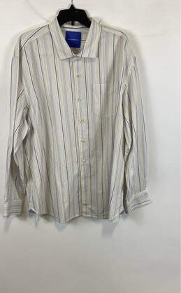 Tommy Bahama Mens Multicolor Cotton Striped Long Sleeve Button-Up Shirt Size XXL