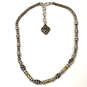 Designer Brighton Silver-Tone Mixed Metal Lobster Clasp Beaded Necklace image number 3