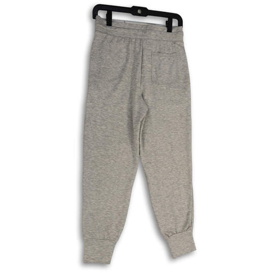 NWT Womens Gray Space Dye Elastic Waist Drawstring Jogger Pants Size Small image number 2