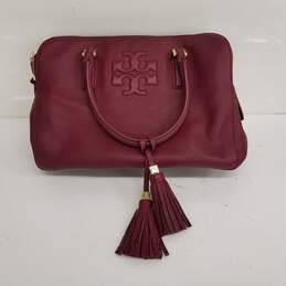 Tory Burch Red Leather Shoulder Bag