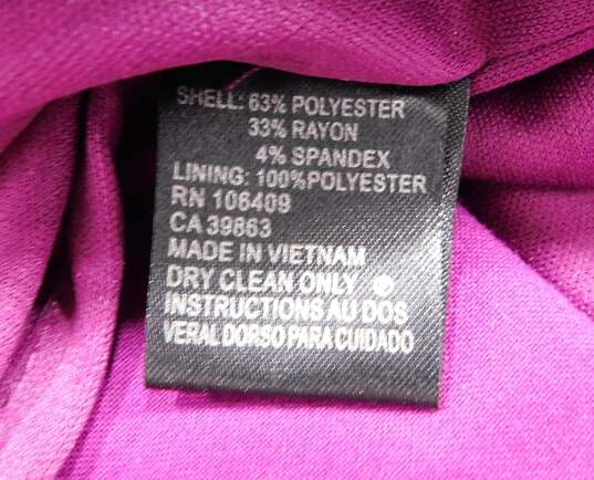 Tahari Arthur S Levine Hot Pink Dress W Pockets Size 6 image number 4
