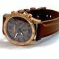Designer Caravelle New York 44A102 Brown Quartz Analog Wristwatch image number 2