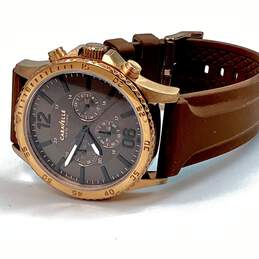 Designer Caravelle New York 44A102 Brown Quartz Analog Wristwatch alternative image