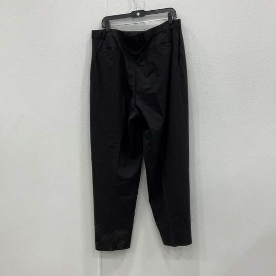 Armani Collezioni Mens Black Three Button Blazer & Pant Suit Set Size 46L w/ COA image number 6