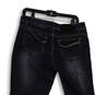 Womens Black Denim Dark Wash Pockets Stretch Skinny Leg Jeans Size 11/12 image number 4