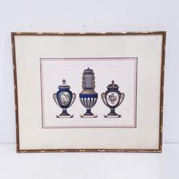 Vintage Sevres Vases Framed Artwork  Set of 2 Sevres Prints alternative image