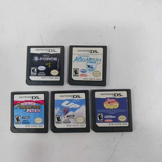 5pc Lot of Assorted Nintendo DS Video Games In Case image number 2