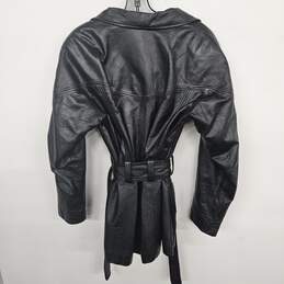 Preston York Black Leather Jacket alternative image
