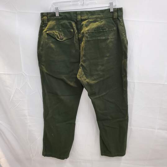 Filson Burnished Olive Green Cotton Pants Size 36 image number 2