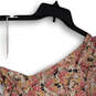 NWT Womens Multicolor Floral Sleeveless One Shoulder Blouse Top Size M image number 3