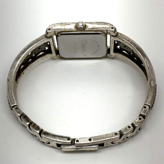 Desinger Brighton Hamilton Silver-Tone Square Dial Bracelet Wristwatch image number 3