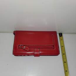 Women's Lodis Red Leather Wallet Wristlet w/o Strap alternative image