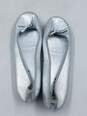 Authentic Prada Silver Ballet Flats W 5.5 image number 6