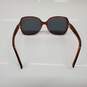 Kate Spade New York Halsey Oversized Brown Tort/Pink Sunglasses AUTHENTICATED image number 8