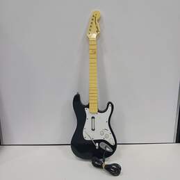 Harmonix Black/White Fender Stratocaster Rockband Guitar For Xbox 360