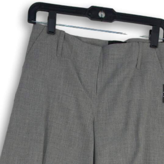 NWT The Limited Womens Gray Cassidy Slash Pocket Wide Leg Ankle Pants Size 4 image number 3